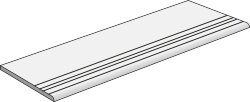 Сходинка 30x90 Statuario Pelda?o canto romo striped Durstone Statuario