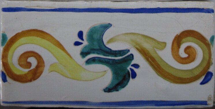 Бордюр (10x20) Decoro Alcora Azul Viejo Onda - Viejo de Onda з колекції Viejo de Onda Stucco Renacimiento Бордюр (10x20) Decoro Alcora Azul Viejo Onda - Viejo de Onda з колекції Viejo de Onda Stucco Renacimiento