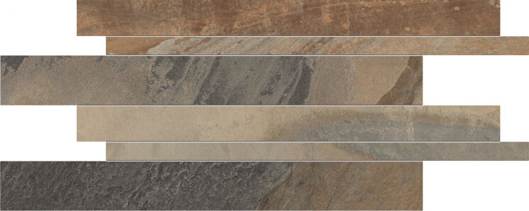 Мозаїка 30x60 Mos. Lis. Slate Multic. Rel - Cornerstone - H634F2R з колекції Cornerstone Ergon