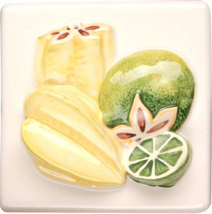 Декор Star Fruit And Lime Clematis 10x10 La Belle Original Style з колекції La Belle Original Style