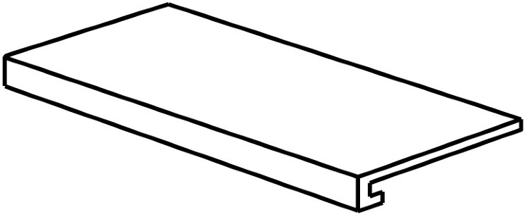 Сходинка (30x60) Icon Gradone costa retta jet black rett. - Icon з колекції Icon Unicom Starker