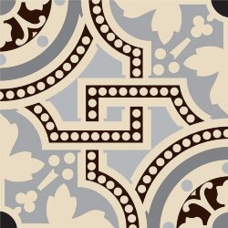 Декор Salisbury Black On White 15.1x15.1 Victorian Floor Tiles Original Style