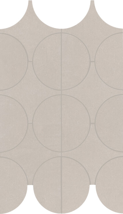 23.8x41.4 Cementum sand mosaico cerchi M9Y0 з колекції Cementum Marazzi