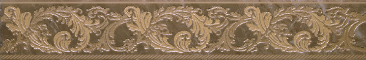 Декор (9.6x58.5) 2408870 Fas.10Barocc. Marrone - Marble з колекції Marble Versace