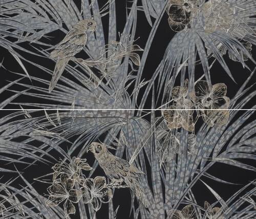 Панно Black Decoro Tropical Modulo A+B 64x75 Natural Roberto Cavalli з колекції Natural Roberto Cavalli