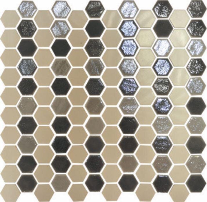 Мозаїка Drops A 30.1x29 Deco Patterns Onix Mosaico з колекції Deco Patterns Onix Mosaico
