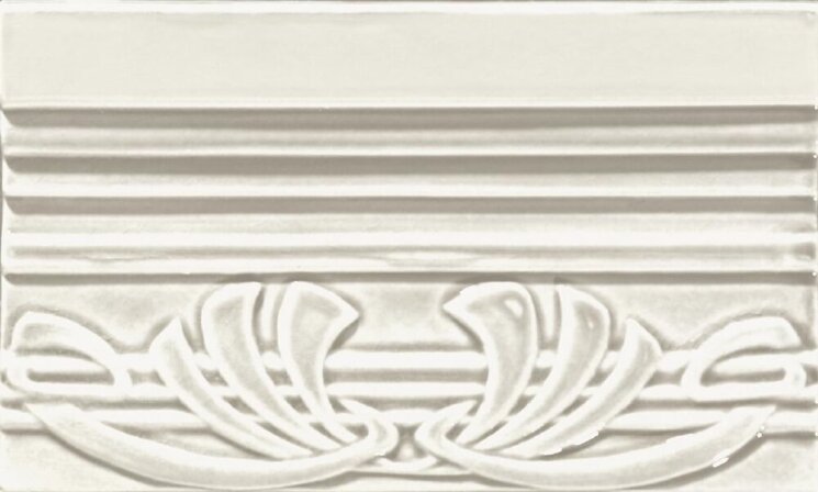 Бордюр Terminale Deco Bianco Craquele 12x20 Epoque Ceramiche Grazia з колекції Epoque Ceramiche Grazia