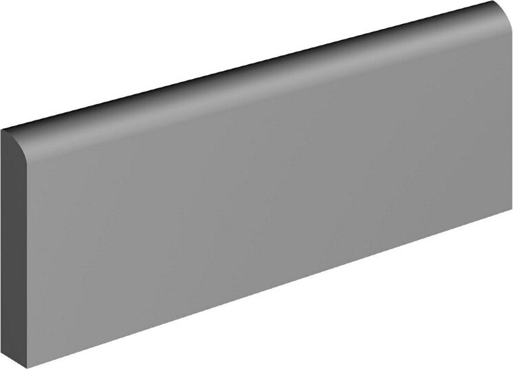 Плінтус (8x29.4) Round Top Skirting Cinza Claro Acetinado Rect - Tecnica з колекції Tecnica Aleluia
