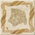 Вставка Angolo Foglia Levigato Almond 9.8x9.8 Palace Gold Versace з колекції Palace Gold Versace