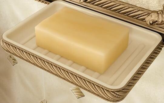 Спецелемент Soap Dish Gold 13.8x9.8 Stucco Rocersa з колекції Stucco Rocersa