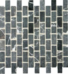 Мозаїка Brickbond Nero Tumbled 30.5x30.5 Mosaics Original Style Мозаїка Brickbond Nero Tumbled 30.5x30.5 Mosaics Original Style