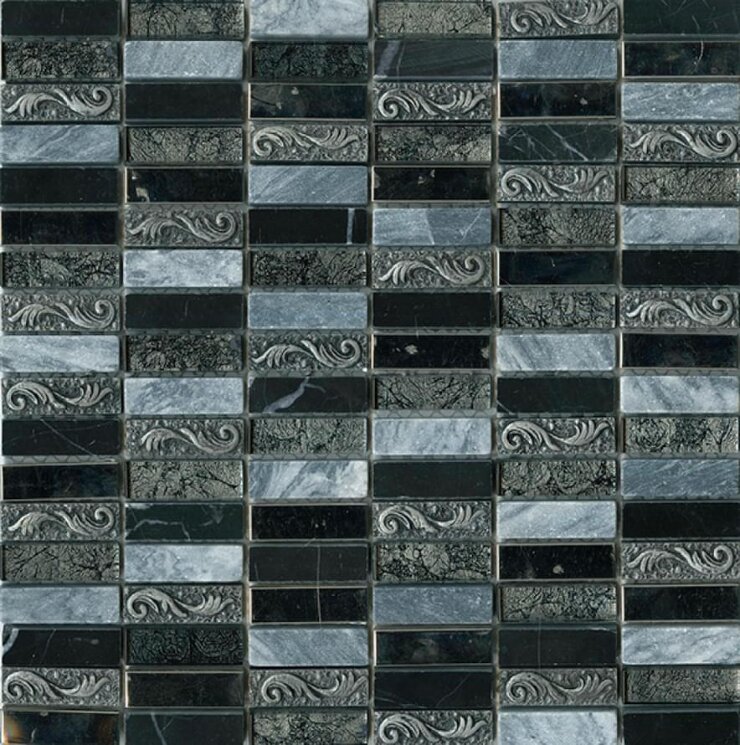 Мозаїка Cristal Piedra Gris Deco 30x30 Mosaics Halcon з колекції Mosaics Halcon Мозаїка Cristal Piedra Gris Deco 30x30 Mosaics Halcon з колекції Mosaics Halcon