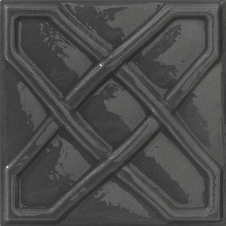 Декор (15x15) 305N4- Decoro Square Chelsea Charcoal - Chelsea з колекції Chelsea Settecento