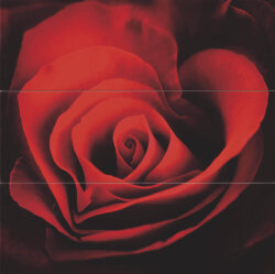 Декор (75x75) GVDR70L Lumen Black Lux Composizione Rose(Set 3Pz) - Lumen