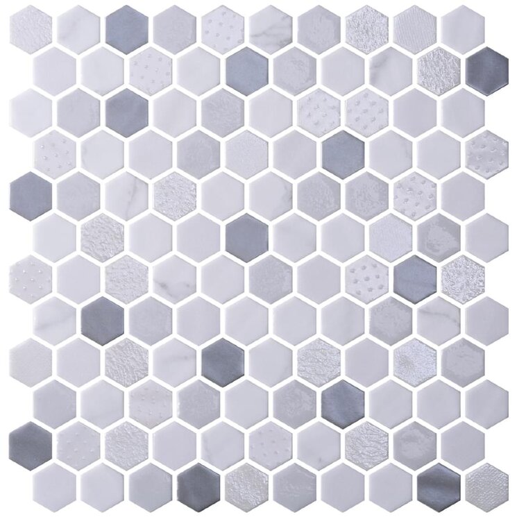Мозаїка Fossil 30.1x29 Hexagon Blends Onix Mosaico з колекції Hexagon Blends Onix Mosaico