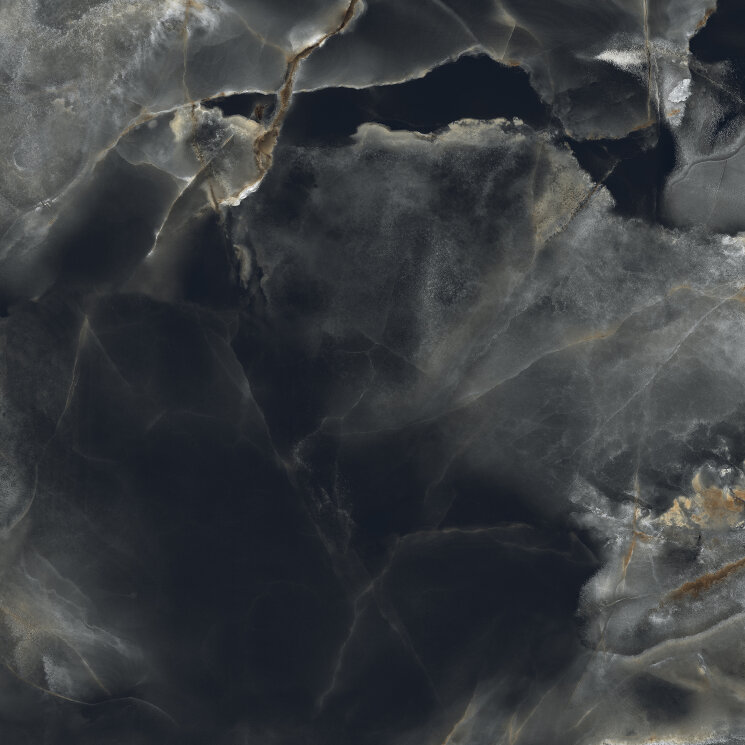 Плитка ONICE REALE NERO 80x80 LUC/RET з колекції Onice Reale Tagina
