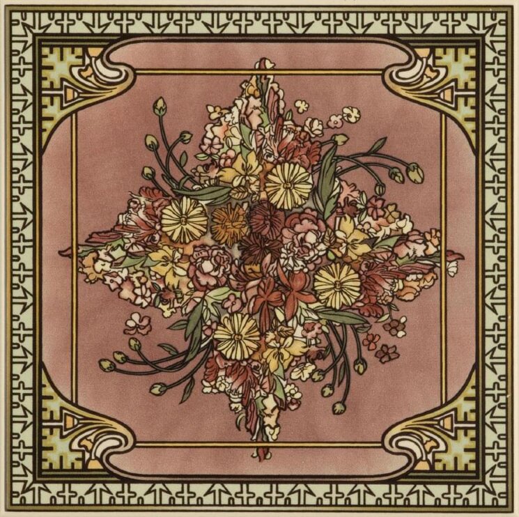 Декор Spring Single Floral Tile 15.2x15.2 Artworks Colonial White Original Style з колекції Artworks Colonial White Original Style