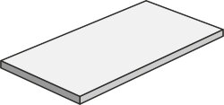 Кутова сходинка 33x120 Metal Greige(10 Mm) Gradino Costaretta(Sx) - Metal - 140386