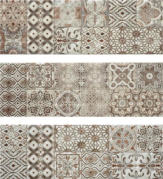 Декор 15 Dec-1 Grey 25x75 Stucco Rocersa з колекції Stucco Rocersa