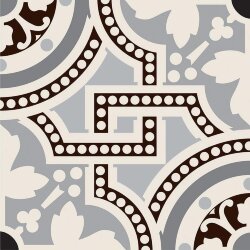 Декор Salisbury Black On Dover White 15.1x15.1 Victorian Floor Tiles Original Style