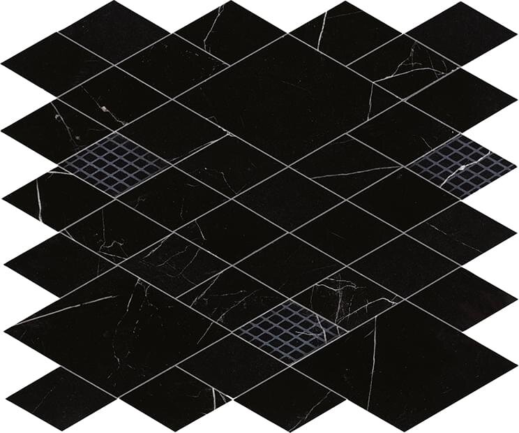 Мозаїка Net Royal Nero Lev 31x35 Majestic Piemme Valentino з колекції Majestic Piemme Valentino