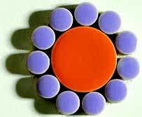 Мозаїка (8,6) C08C Inserto Tag (glicine/arancio) - Decors