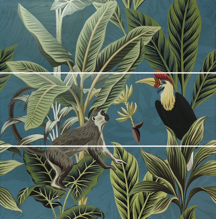 Декор 40x120 Decor Set(3) Abc/Toucan Blue-Silk-A036263 з колекції Silk Ape