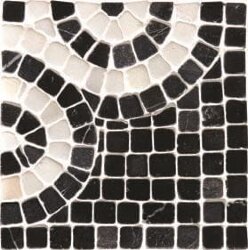 Вставка Athenian Scroll Black Corner 10x10 Mosaics Original Style Вставка Athenian Scroll Black Corner 10x10 Mosaics Original Style