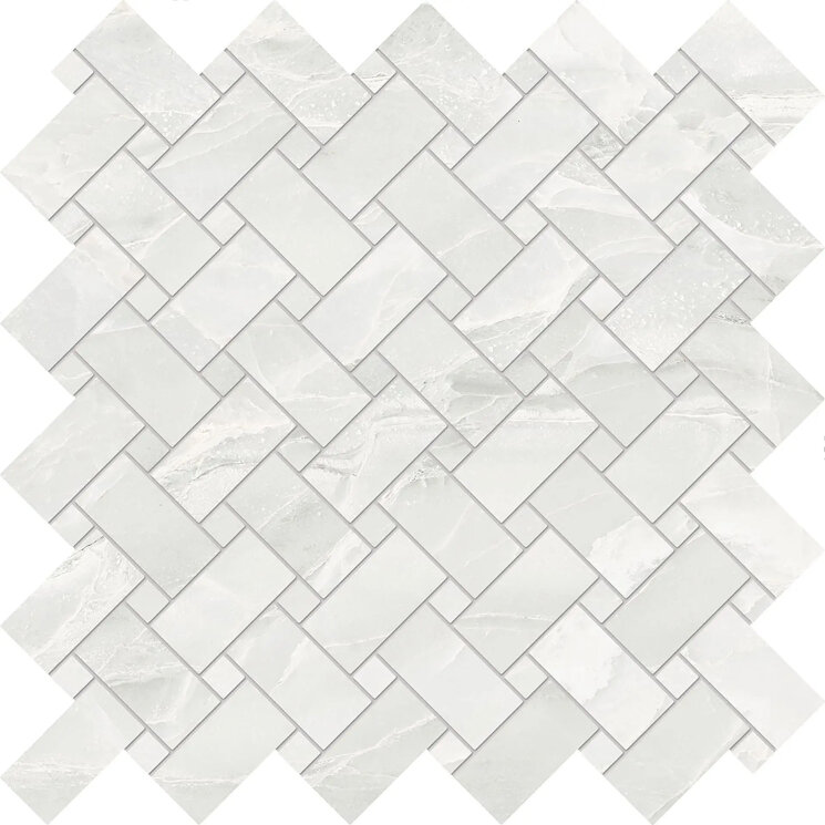 Мозаїка Tdms Intrecci White Paradise Full Lapp - 30x30 EK54 Tele di Marmo Selection з колекції Tele di Marmo Selection Emil Ceramica