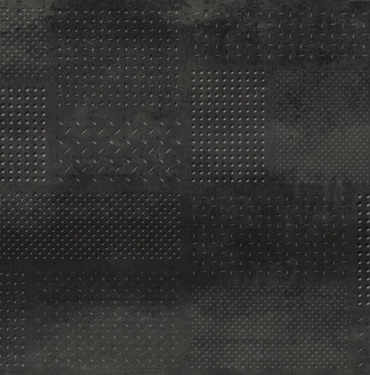 Плитка 60x60 Frg Str Metal Mix Dark Rett - Forge - FRG910R з колекції Forge NovaBell