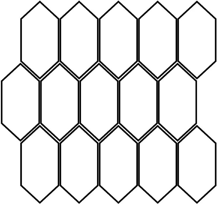 Мозаїка Mos Losan Black - 30x30 1076679 Absolute Stone з колекції Absolute Stone Cercom