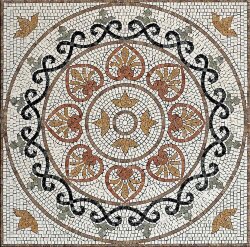 Декор (80x80) Zante Tumbled Bianco Perl+Giallo Reale+Rojo+Trav Noce+Verde+Verde Lag - Artistica