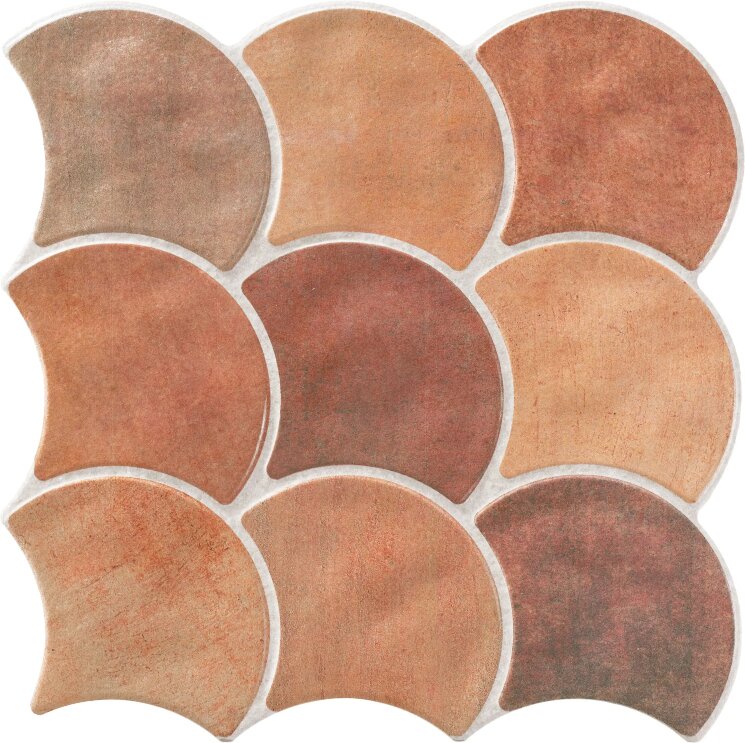 Мозаїка 30.7x30.7 Scale Cotto Realonda Scale з колекції Scale Realonda