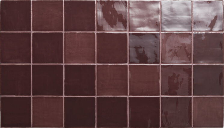Плитка 13x13 Burgundy-New Zellige-J1306 з колекції New Zellige Aleluia