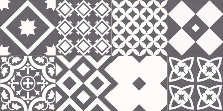 Декор Hidra Negro 22.3x22.3 Great Ecoceramic з колекції Great Ecoceramic Декор Hidra Negro 22.3x22.3 Great Ecoceramic з колекції Great Ecoceramic