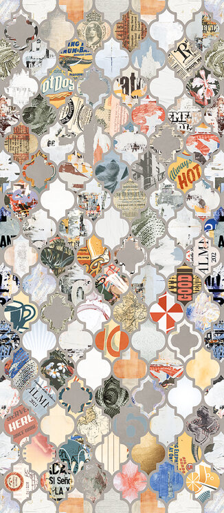 Плитка 120X278 Pigmento Decori Pop Art Naturale Elsr Ergon з колекції Pigmento Ergon Плитка 120X278 Pigmento Decori Pop Art Naturale Elsr Ergon з колекції Pigmento Ergon