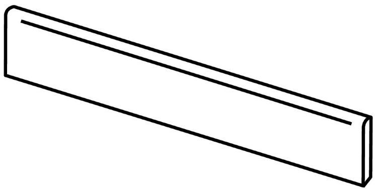 Плінтус (7x60) Icon Battiscopa smalt. bone white rett. - Icon з колекції Icon Unicom Starker