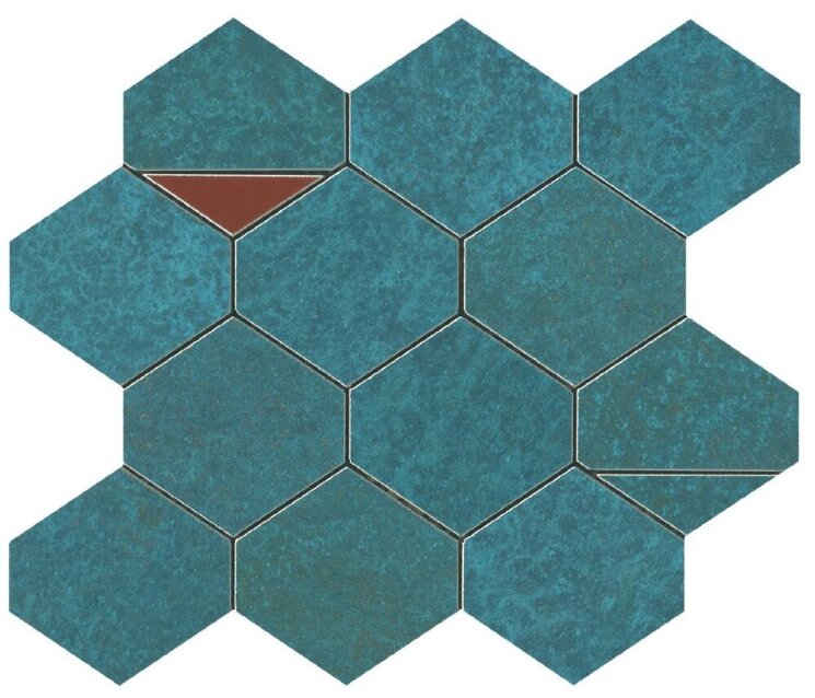 Мозаїка Blaze Verdigris Mosaico Nest 9BNV з колекції Blaze Atlas Concorde
