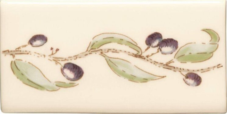 Декор Olive Branch Border On Off White 6.3x12.7 Classic Winchester з колекції Classic Winchester Декор Olive Branch Border On Off White 6.3x12.7 Classic Winchester з колекції Classic Winchester