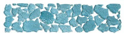 Бордюр (5x20) BKL2-M-AA Brook Listello Piccolo Mineral Azzurro Acqua Lucido - Brook з колекції Brook VetroVivo