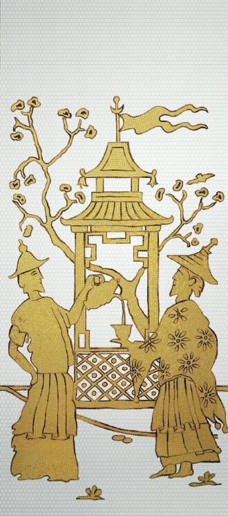 Мозаїка (290.5x129.1) Chinoiserie B - Decori in Tecnica Artistica з колекції Decori in Tecnica Artistica Bisazza