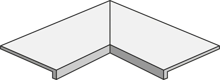 Плитка для басейна 90x90 32232 CHICAGO ANG.P.V.POOL COPING INTERNAL CORNER Peronda Chicago з колекції Chicago Peronda