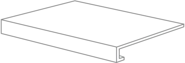 Сходинка (33x60) 1C6N3P Grad. Cr Claudia Dorato L - Vie Della Pietra з колекції Vie Della Pietra Emilceramica