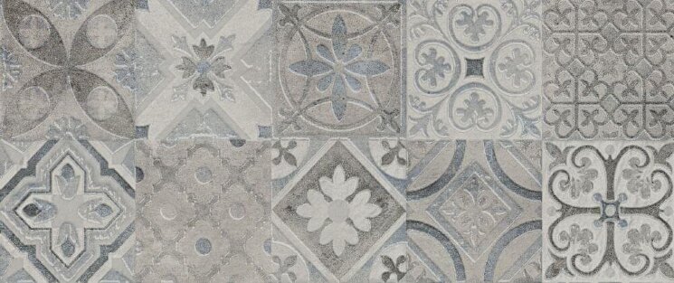 Декор Grey Patchwork 25x60 Moris Ceramika Color з колекції Moris Ceramika Color Декор Grey Patchwork 25x60 Moris Ceramika Color з колекції Moris Ceramika Color