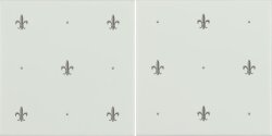 Декор Fleur De Lis Platinum 15.2x30.4 Artworks Brilliant White Original Style
