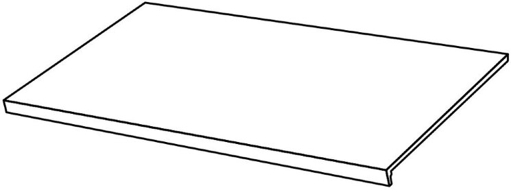 Сходинка (33x120) INF257 Infinito2.0Gradino Lineare Marbletech Calacatta Matte*5 - Infinito 2.0 з колекції Infinito 2.0 Fondovalle