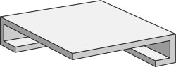 Кутова сходинка 30x30 Almond Ang. Gradino - Velvet - 1JX1