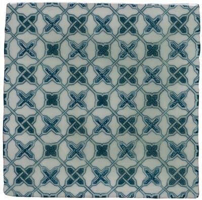Декор Chateaux Ormeaux On Blue On Mint 13x13 Residence Winchester з колекції Residence Winchester