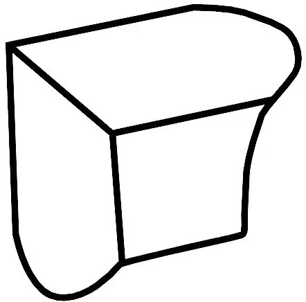 3.5x3.5 AS/LON.BI Angolo Specchiera Bordo Bianco Tonalite Provenzale з колекції Provenzale Tonalite