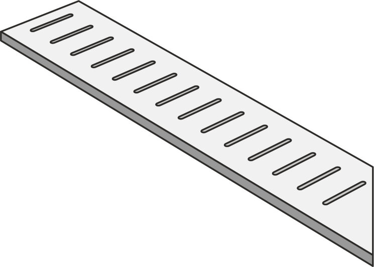 Решітка 15x60 Atl. Ang. Griglia Sx Sand Ham.20 - Atlantis - 7020 з колекції Atlantis ABK